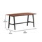 Emma and Oliver Remy 60x30 Dining or Gaming Table with Double Sided Laminate Table Top and Heavy Duty A-Frame Steel Base